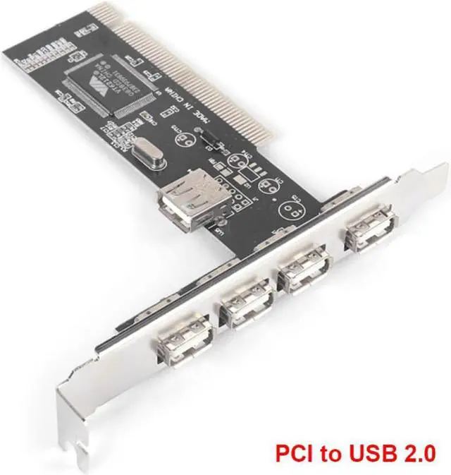 Main image of 480Mb/s 4 Ports PCI to USB 2.0 Adapter PCI Controller Cards Desktop Accessories Card Port PCI Expansion Card
