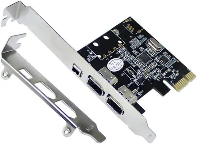 Main image of PCI-E 1X to 16X 1394 DV Video Capture Card with 6 Pin to 4 Pin Firewire Adapter Desktop Computer 3 Port PCI-E 1X 1394 Card