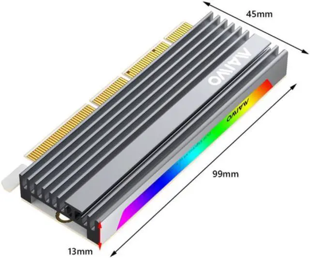 Main image of M.2 To PCIE x16 Adapter Card PCI-E To M.2 Convert Adapter NVME SSD Adaptor M2 M Key Interface PCI Express 3.0