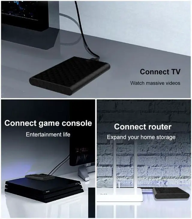 Main image of External Hard Drive Enclosure Support SATA Interface USB 3.0 Hard Drive Enclosure 5Gbps 5V/0.9A for Lenovo 2.5-inch Notebook