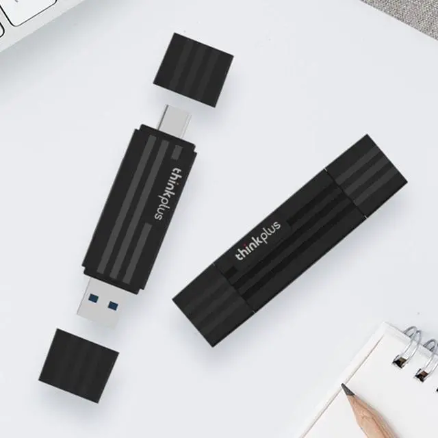 Main image of 2 in 1 Card Reader Adapter USB 3.0 Type-C 5Gbps Memory Card Reader Adapter 2TB with Cap Cover for TF Secure Digita Card