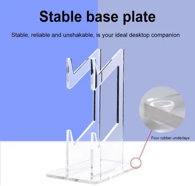 Main image of Double-deck Game Controller Holder Space Saving Acrylic Headset Stand Hanger Storage Rack Gamepad Headset Stand for PS4/PS3/Xbox