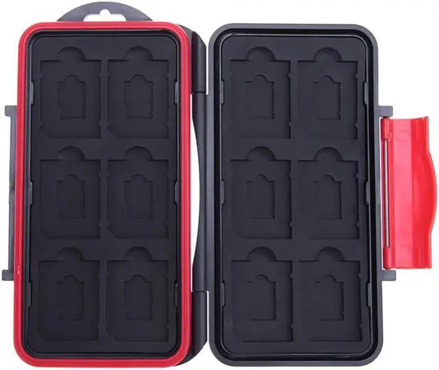 Main image of All in One Memory Card Case Micro SD Card Holder 12SD+12TF Waterproof Protector Storage Box For SD/ SDHC/ SDXC/ TF/ Micro SD