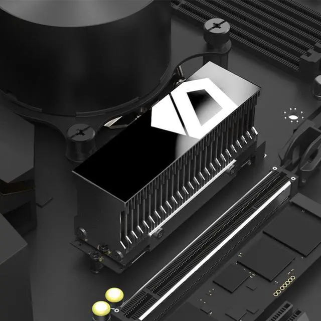 Main image of Aluminum Alloy M.2 Ssd Heat Sink Pci-e 4.0 M.2 Ssd Heat Radiator Thermal Pads M.2 Heatsink Cooler Passive Computer Accessories