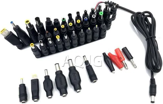 Main image of 34PCS Universal Laptop AC DC Jack Power Supply Adapter Connector Plug for HP Dell Lenovo Acer Toshiba Notebook Cable Cord
