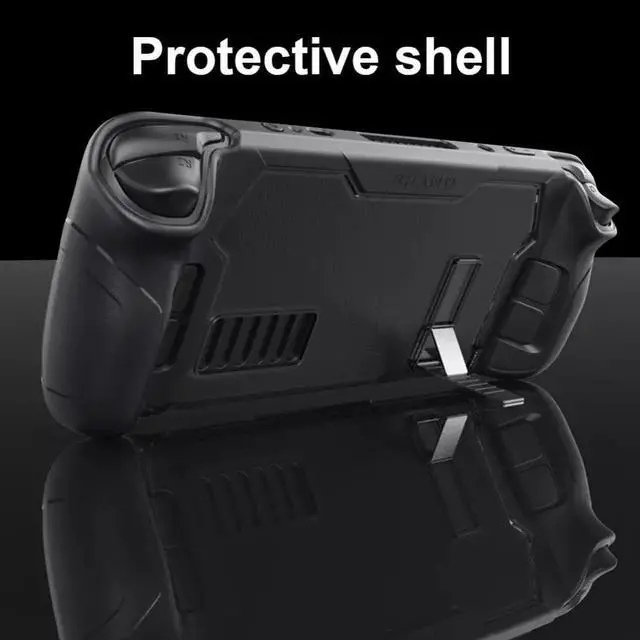 Main image of Protective Shell Back Case with Bracket Anti-scratch Handheld Protective Case Replacement for Steam Deck Accessories