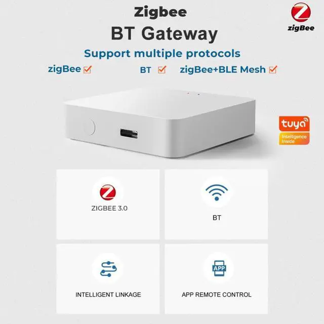 Main image of Wireless Gateway Zigbee Multi-mode Gateway Smart Home App Control Bluetooth-compatible Automation Intelligent Home System