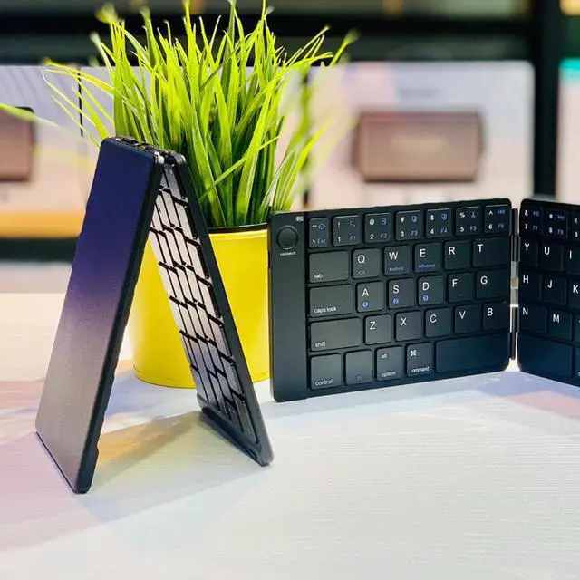 Main image of Folding Keyboard Multi-Function Wireless Folding Keyboard 65 Keys Keypad Rechargeable for Android Windows for Tablet Phone