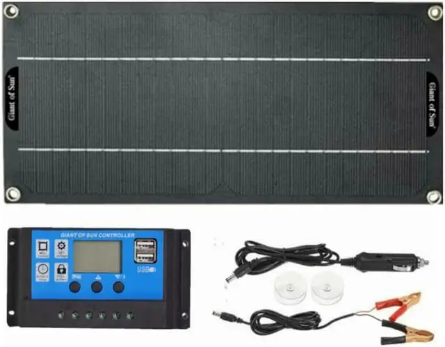 Main image of 50W Solar Panel Kit 18V 100A Charger Controller for Car RV Outdoor  Camping Hiking Accessories