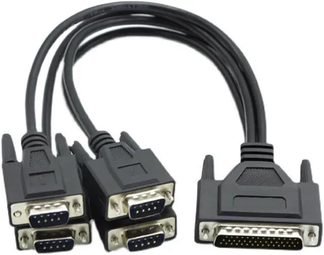 Main image of DB44 pin to DB9 pin cable 4 Port DB9 RS-422 serial adapter cables for PCI card to 4 x RS422/485 cards