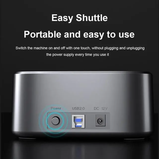 Main image of USB3.0 To SATA3.0 Hard Drive External Enclosure Adapter 45MB/S Docking Station Adapter Heat Dissipation for 2.5/3.5 Inch HDD SSD