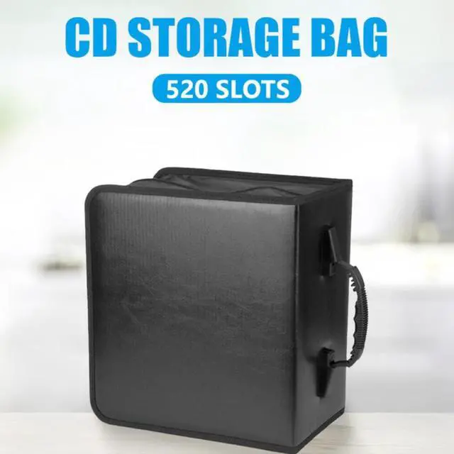 Main image of Portable Disc CD DVD Wallet Storage Organizer Case Boxes Holder PU Leather CD Sleeve Bag Album Box with Zipper
