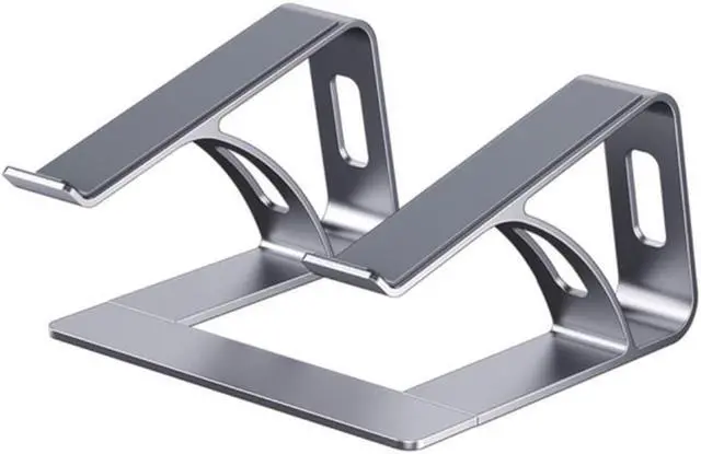Main image of Ergonomic Portable Laptop Support Holder Aluminum Alloy Hollowed Computer Tablet Riser Anti Slip Removable for 17 Inch Notebook