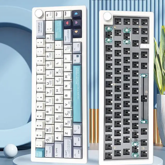 Main image of 66+1 Keys Mechanical Keyboard Bluetooth-compatible 2.4G Wired NKRO USB Mechanical Keyboard Hot Swap Desktop Computer Accessories