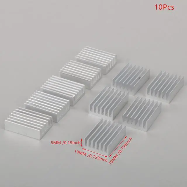 Alt view image 5 of 7 - Extruded Aluminum Heatsink Radiator Heat sink Cooler for Electronic LED Chip Cooling Heat Dissipation 20*14*6MM