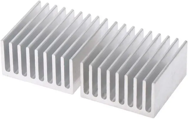 Alt view image 6 of 7 - 2Pcs Extruded Aluminum Heatsink Radiator Heat sink Cooler for Electronic LED Chip Cooling Heat Dissipation 28*28*15MM