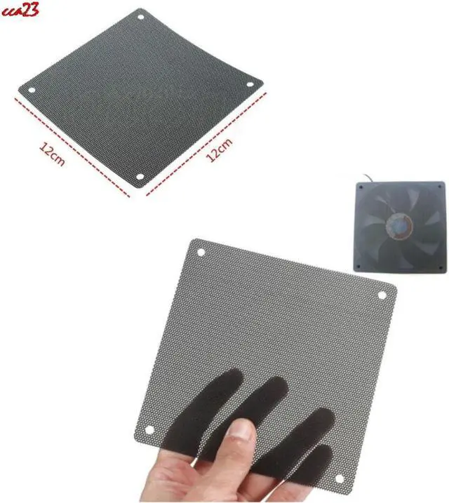 Alt view image 6 of 7 - Hot Selling 5PCS/lot 120mm Cuttable Black PVC PC Fan Dust Filter Dustproof Case Computer Mesh