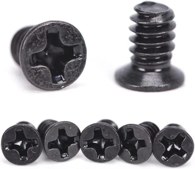 Main image of 100pcs Steel 3.5" Hard Drive HDD Tray Computer Chassis Hard Disk Black Screw For PC