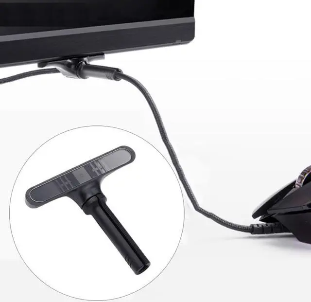 Main image of Desktop Wire Cable Organizer Mouse Cable Clamp Mouse Bungee Cable Holder Clip Data Line Cord Fixer Organizer