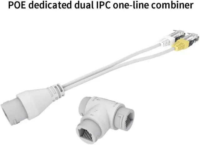 Main image of POE Splitter 2 in1 Network Cabling Connector Three-way RJ45 Connector For Camera