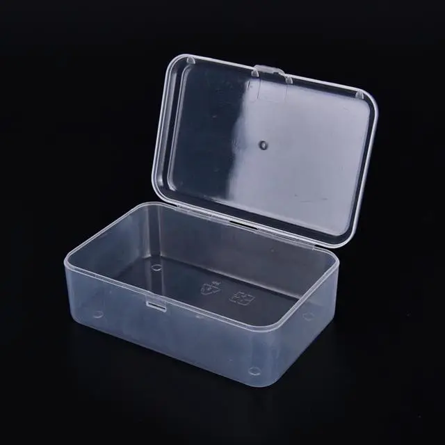 Alt view image 3 of 3 - Transparent Plastic Stationery Holder Storage Box for Cosmetics Jewelry Collection Parts Element Small Case Organization Display