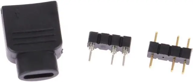 Alt view image 2 of 3 - ARGB 5V 3Pin Connector With Inner Core Plug Connector Terminal Housing For ASUS Sync Motherboard Cable parts