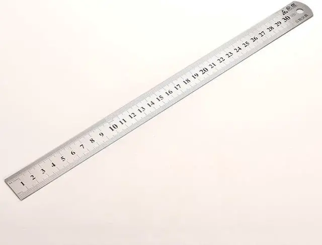 Alt view image 5 of 7 - 30cm Stainless Steel Straight Ruler Double Sided Metal Rulers Measuring Tools Stationery School Office Accessories Supplies