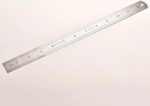 Alt view image 6 of 7 - 30cm Stainless Steel Straight Ruler Double Sided Metal Rulers Measuring Tools Stationery School Office Accessories Supplies