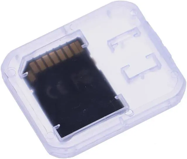 Alt view image 7 of 7 - 10Pcs Clear Plastic Memory Card Case stick Micro SD TF Card Storage Box Protection Holder