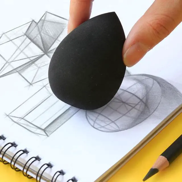 Alt view image 2 of 4 - Sketch rubbing sponge Art painting supplies Adjust brightness  shadow transition Water drop shape Soft eraser