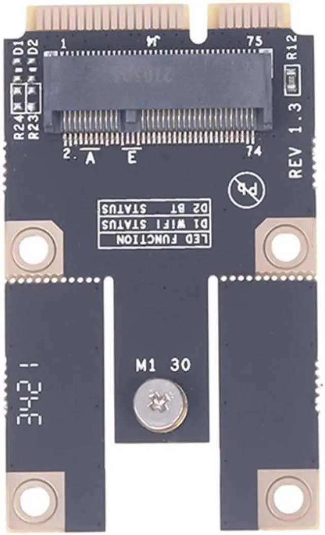 Alt view image 4 of 4 - M.2 NGFF A+E E Key WIFI Wireless Module Network Card To MINI PCIE WiFi Adapter