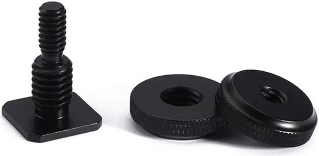 Alt view image 3 of 4 - 1/4" 3/8" Dual Nuts Tripod Mount Screw Camera Hot Shoe Mount Adapter Stand