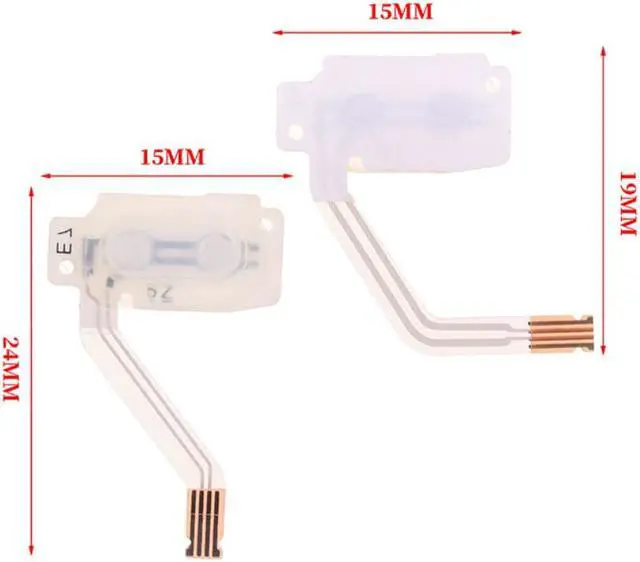 Alt view image 3 of 4 - 1Set Button Controller Flex Cable Left/Right Button Conductive Rubber For PSP GO Game Console Replacemen Part