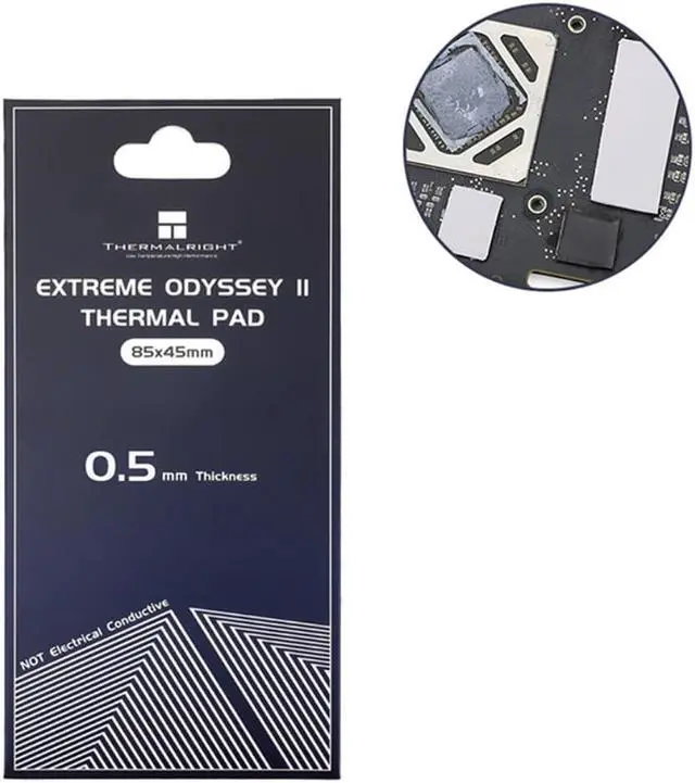 Alt view image 2 of 4 - Graphics Card Cooling 14.8W/MK thermal pad Heat Dissipation Silicone Pad CPU/GPU Graphics Card Thermal Pad Motherboard