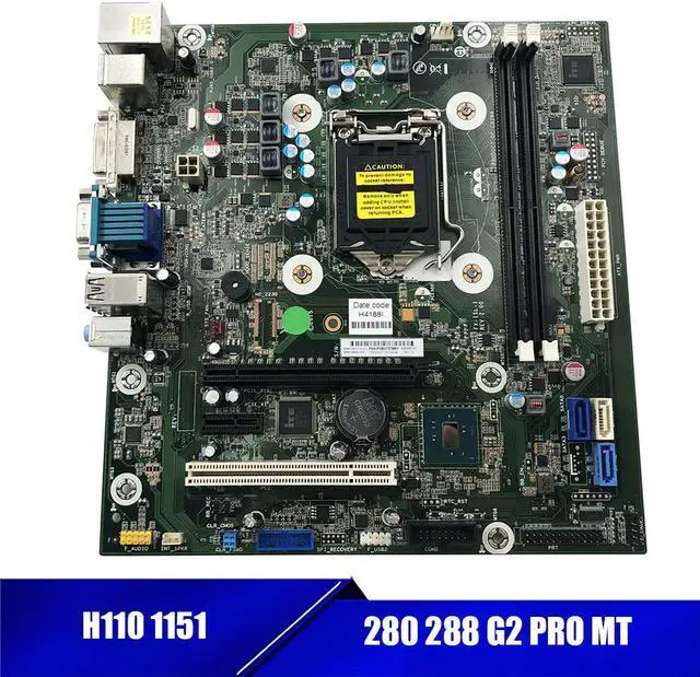 Main image of for 911999-001 828984-003 H110 1151 DDR4 Desktop Mainboard 280 288 G2 PRO MT REV: 2.0 Pre-Shipment Test
