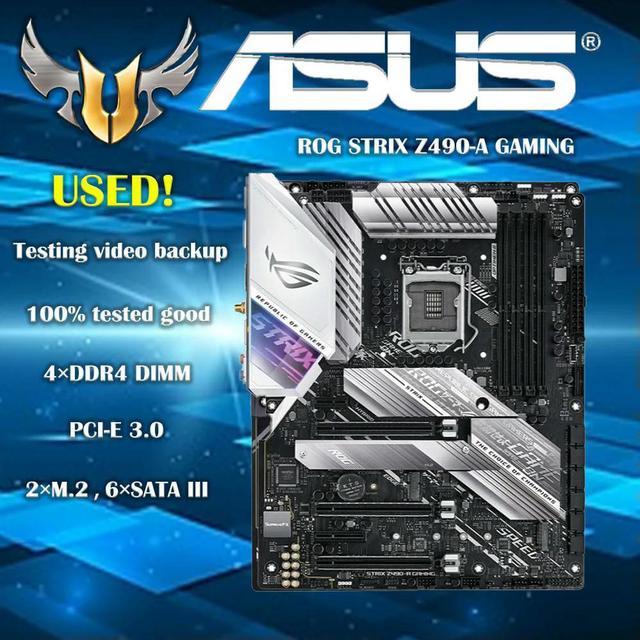 ROG STRIX Z490-A GAMING LGA 1200 (10th Gen) Z490 SATA 6Gb/s ATX