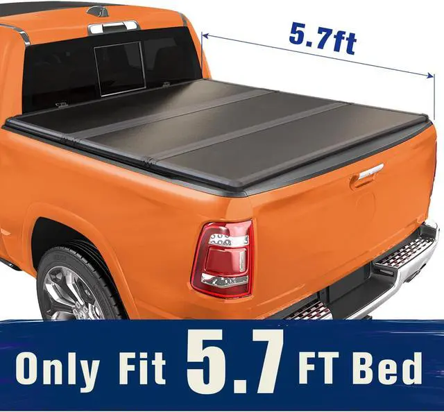 Main image of TIPTOP Tri-Fold Hard Tonneau Cover Truck Bed FRP On Top For 2009-2023 Ram1500 5.7ft Bed (67.4") w/o RamBox | TPM3 |