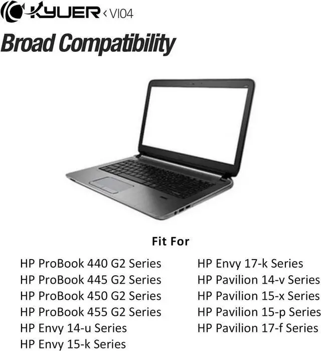 Alt view image 3 of 7 - VI04 756743-001 Battery Replacement for HP ProBook 440 G2 450 G2 TPN Q139 Q140 Q141 Q142 Q143 fit for HP Envy 14 15 17 Series Spare 756743-001 756745-001 756479-421 HSTNN-DB6K HSTNN-LB6K