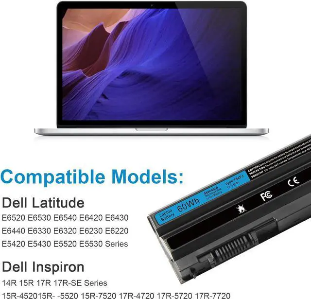 Alt view image 5 of 7 - T54FJ 8858X Laptop Battery for Dell Latitude E5420 E5430 E5520 E5530 E6420 E6430 E6520 E6530 Inspiron 15R (5520) 17R (5720) 17R (7720) 15R (7520) P/N:M5Y0X N4420 N4720 N5420 X57F1 N3X1D P15F P15G P16G