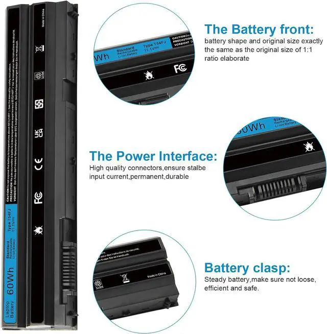 Alt view image 4 of 7 - T54FJ 8858X Laptop Battery for Dell Latitude E5420 E5430 E5520 E5530 E6420 E6430 E6520 E6530 Inspiron 15R (5520) 17R (5720) 17R (7720) 15R (7520) P/N:M5Y0X N4420 N4720 N5420 X57F1 N3X1D P15F P15G P16G