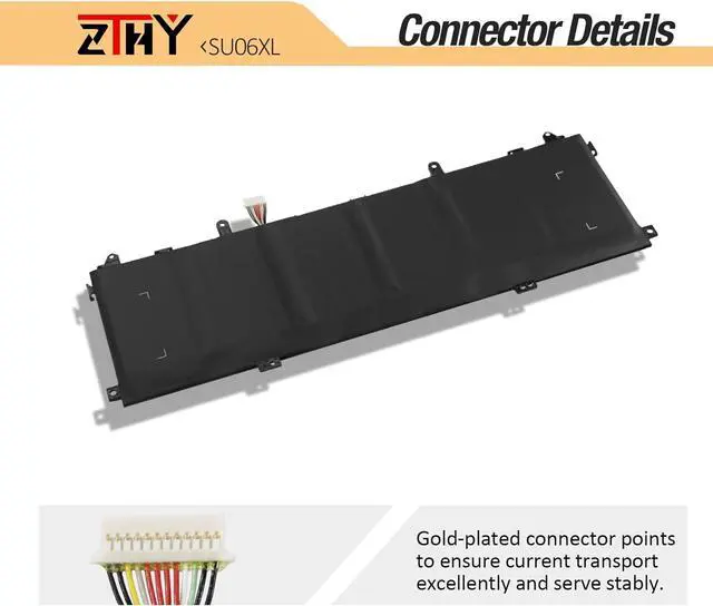 Alt view image 4 of 7 - ZTHY SU06XL Battery Replacement for HP Spectre X360 15-DF 15T-DF 15-DF0XXX 15-DF1XXX 15T-DF100 15-DF0013DX 15-df1033dx 15-DF0033DX 15-DF1043DX 15-DF0043DX 15-DF0070NR L29048-271 L29184-005 SU06084XL
