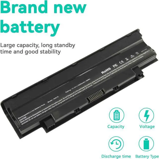 Alt view image 5 of 7 - Fancy Buying J1KND Laptop Battery for Dell N5050 N5010 N5030 N5040 N7010 N7110 N4010 N4110 M5030 M5010 M5110, Vostro 3450 3550 3750 3550N
