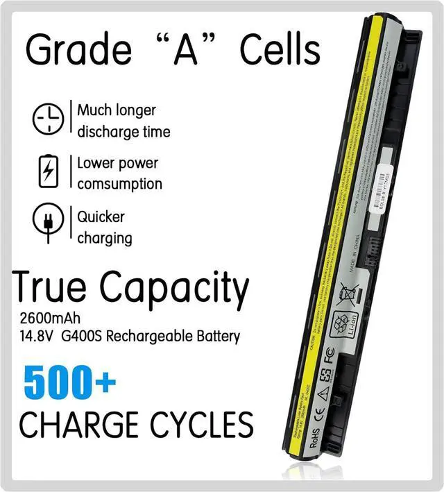 Alt view image 3 of 6 - Laptop G50 Battery Replacement for G50-80 G50-45 G50-70 Z40 Z50 Z70 G400S G405S G510S G500S G505S G510S S410P S510P Touch Z710 Eraser L12s4a02 L12l4a02.