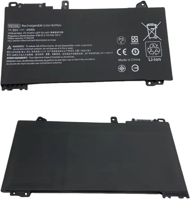 Main image of RE03XL New Laptop Battery Compatable with HP ProBook 430 440 445 450 455R G6 G7, ZHAN 66 Pro 13 14 15 G2 G3 Series Laptop, HSTNN-OB1C HSTNN-UB7R HSTNN-DB9A L32407-AC1 L32407-2B1