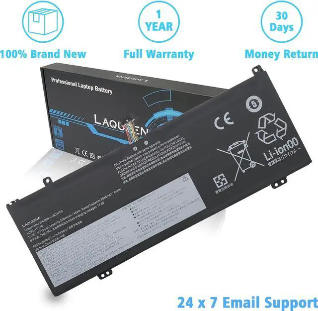Alt view image 4 of 5 - L18C4PF0 Laptop Battery Compatible with Lenovo ThinkBook 13S-IML 14S-IML 13S-IWL 14S-IWL 20RR 20RS 20R9 20RM Series L18M4PF0 L18D4PF0 5B10S73499 5B10S73500 5B10S73501 15.36V 45Wh 4-Cell