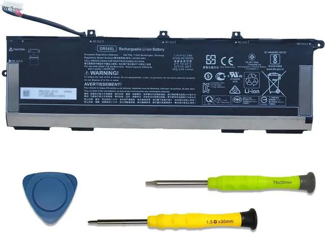 Main image of OR04XL HSTNN-IB8U Laptop Battery Compatible with HP EliteBook x360 830 G5 G6 Series Notebook HSTNN-DB9C L34449-002 L34449-005 L34209-1B1 L34209-2B1 7.7V 53.2Wh 6562mAh