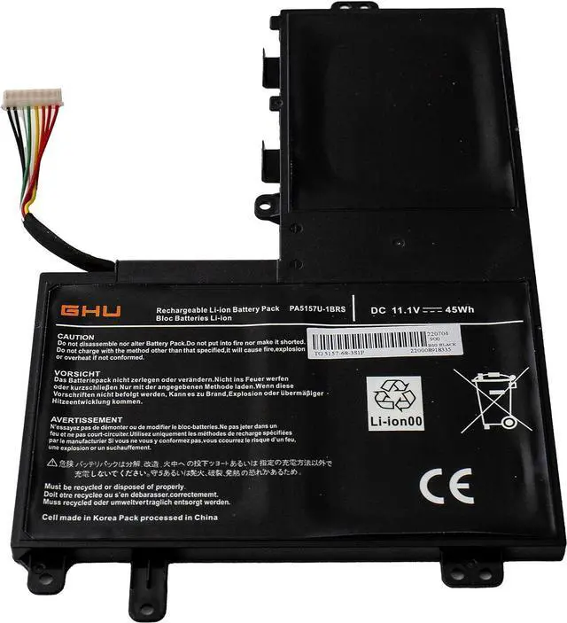 Alt view image 2 of 7 - GHU New Battery PA5157U-1BRS Compatible with Toshiba Satelite U940 E45T E45T-A4100 E45T-A4200 E55 E55T-A5320 E55T-A5114 P000577250