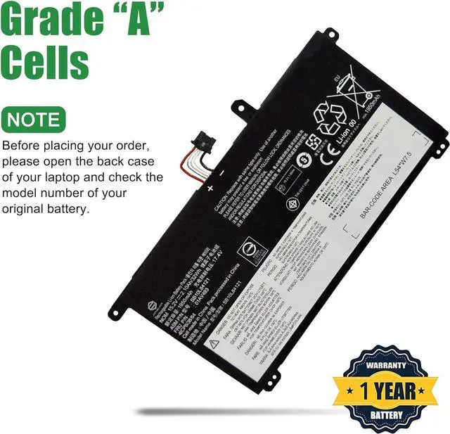 Alt view image 4 of 6 - JIAZIJIA 01AV493 SB10L84121 Laptop Battery Replacement for Lenovo ThinkPad T570 T580 P51s P52s Series Notebook 00UR891 SB10L84122 00UR892 SB10L84123 00UR890 15.2V 32Wh 2100mAh