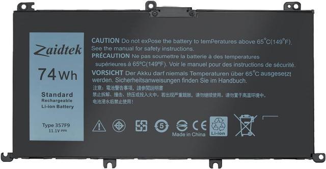 LNOCCIY 74 WH 357 F 9 Battery for Dell Inspiron 15-5576 15-5577 15 