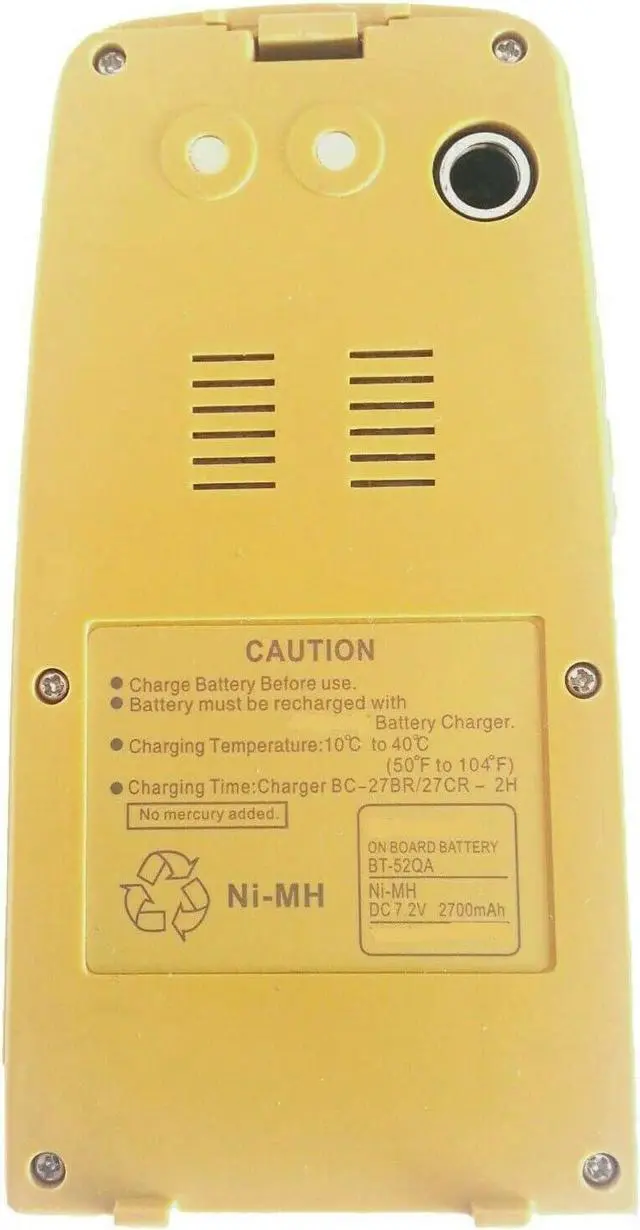 Main image of powerforlaptop 7.2V 2700mAh Replacement Battery Compatible with BT-52QA TOPCON BT52Q Total Stations 3 PIN
